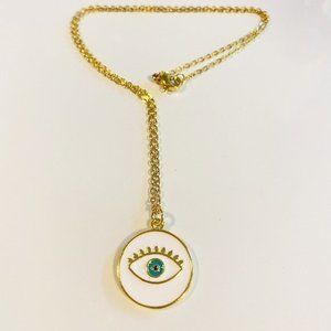 Necklace, gold plated, EYE‎